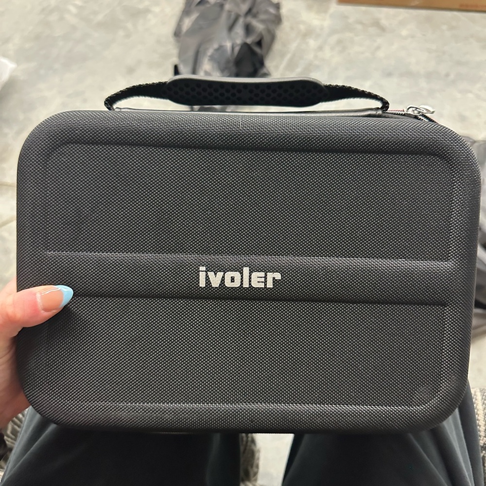 Ivoler Black Nintendo Switch Hard Fabric Travel Case